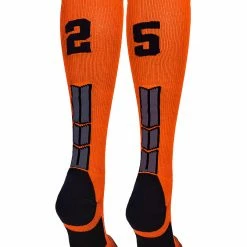 Best Sale ๐ MadSportsStuff ๐ฅ Softball ๐งฆ Socks Orange And Black Player ID Custom Number Over The Calf ๐งฆ Socks For ๐ฅ Softball โพ Baseball Football Boys And ๐ง Girls โญ 187 MadSportsStuff Softball Socks Orange And Black Player ID Custom Number Over The Calf Socks For Softball Baseball Football Boys And Girls