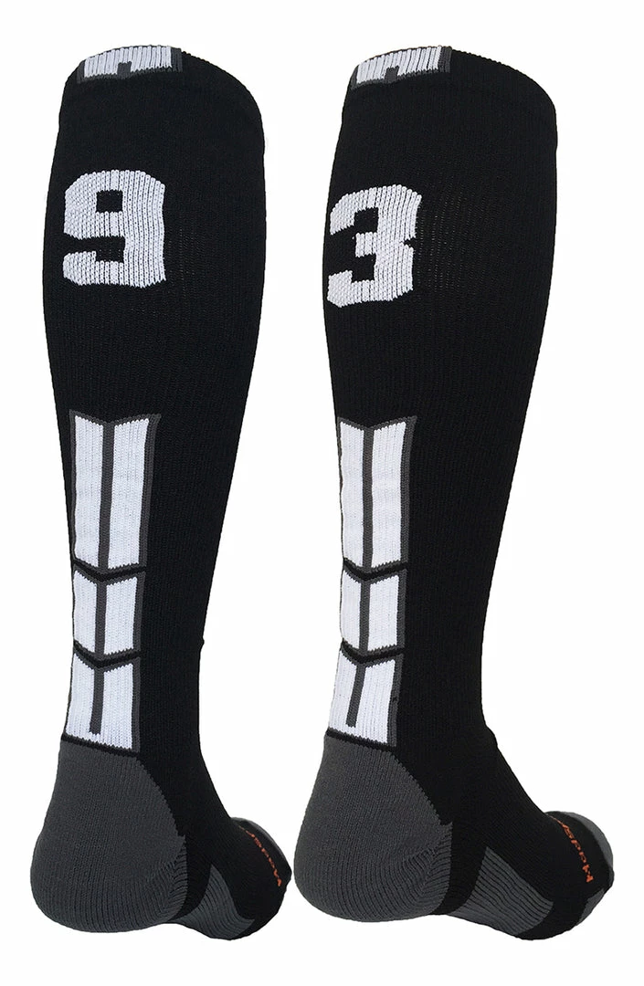 Outlet โ MadSportsStuff ๐ฅ Softball ๐งฆ Socks Black Player ID Custom Number Over The Calf ๐งฆ Socks For ๐ฅ Softball โพ Baseball Football Boys And ๐ง Girls ๐ 37 MadSportsStuff Softball Socks Black Player ID Custom Number Over The Calf Socks For Softball Baseball Football Boys And Girls
