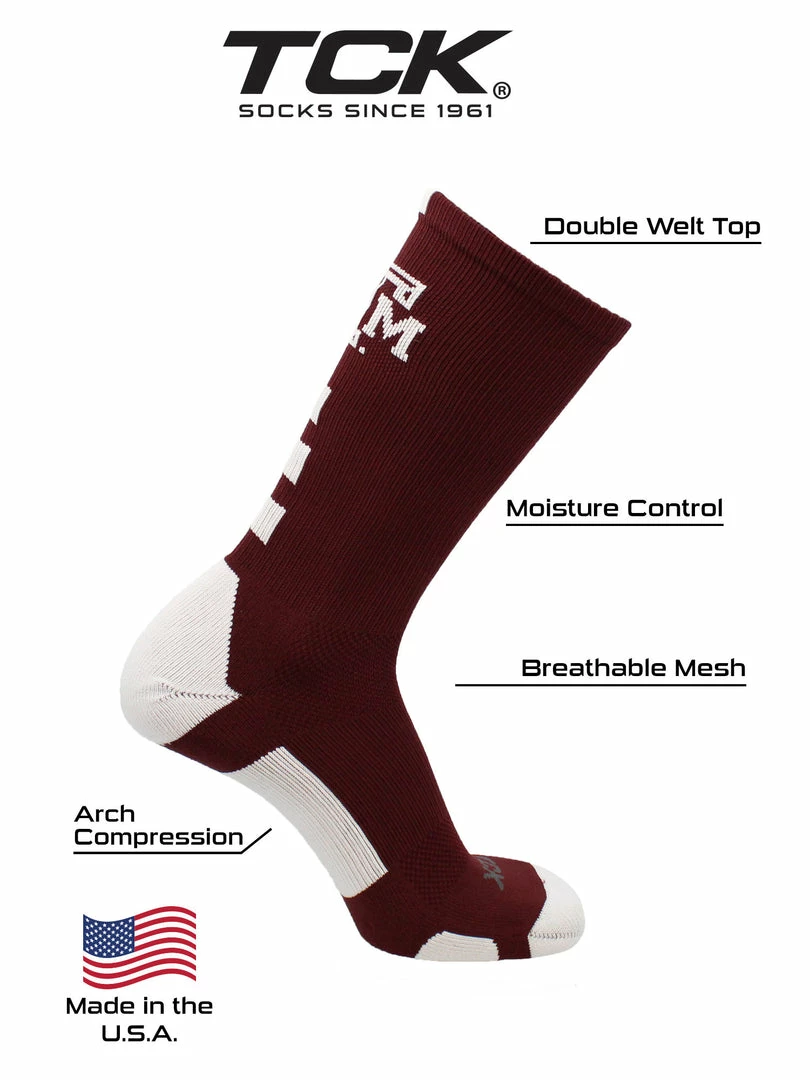 Best deal โ TCK Texas A&M Aggies ๐งฆ Socks Baseline Crew ๐ 4 TCK Texas A&M Aggies Socks Baseline Crew