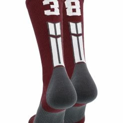 Best deal ๐คฉ MadSportsStuff Maroon Player ID Custom Number Crew ๐งฆ Socks For ๐ Basketball Lacrosse Volleyball Boys And ๐ง Girls ๐งจ 195 MadSportsStuff Maroon Player ID Custom Number Crew Socks For Basketball Lacrosse Volleyball Boys And Girls