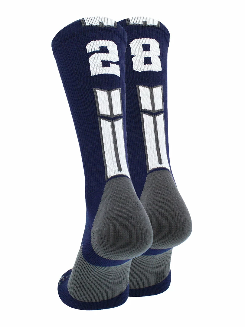 Deals ๐ MadSportsStuff Volleyball ๐งฆ Socks Navy Player ID Custom Number Crew ๐งฆ Socks For ๐ Basketball Lacrosse Volleyball Boys And ๐ง Girls ๐ 101 MadSportsStuff Volleyball Socks Navy Player ID Custom Number Crew Socks For Basketball Lacrosse Volleyball Boys And Girls