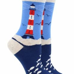 Coupon โญ WHD Crazy ๐งฆ Socks - Crew Lighthouse ๐งฆ Socks For ๐ฉ Women For Ocean Lovers ๐ฅ 7 WHD Crazy Socks - Crew Lighthouse Socks For Women For Ocean Lovers