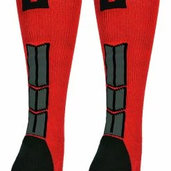 Budget ๐ฏ MadSportsStuff Red And Black Player ID Custom Number Over The Calf ๐งฆ Socks For ๐ฅ Softball โพ Baseball Football Boys And ๐ง Girls โพ Baseball ๐งฆ Socks ๐ 184 MadSportsStuff Red And Black Player ID Custom Number Over The Calf Socks For Softball Baseball Football Boys And Girls Baseball Socks