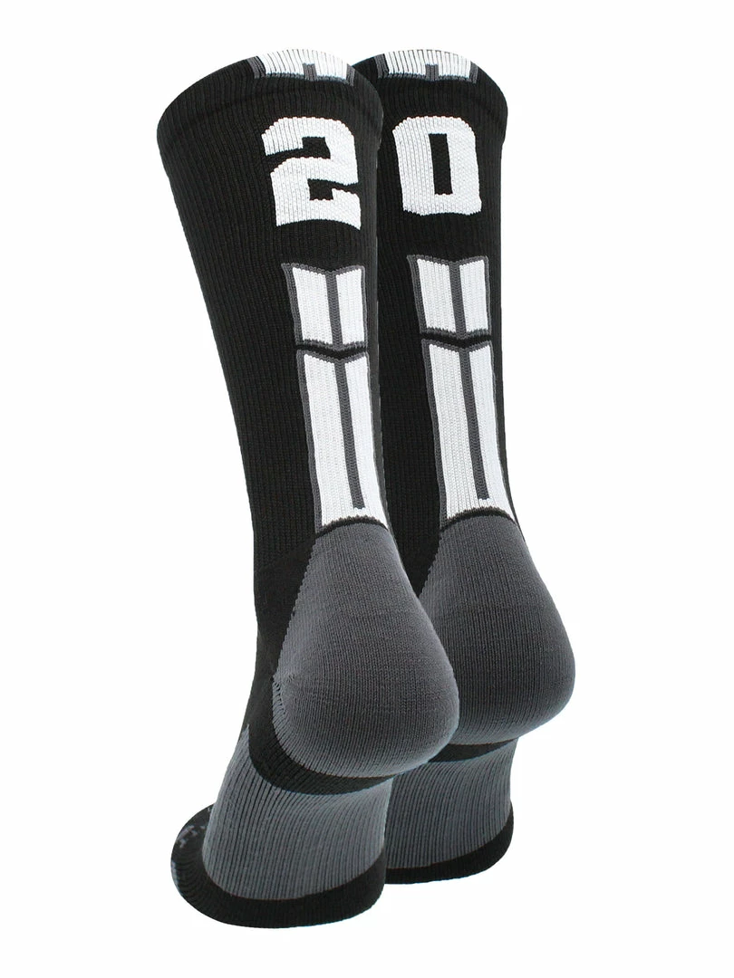 Outlet ๐งจ MadSportsStuff Black Player ID Custom Number Crew ๐งฆ Socks For ๐ Basketball Lacrosse Volleyball Boys And ๐ง Girls Volleyball ๐งฆ Socks ๐ฏ 58 MadSportsStuff Black Player ID Custom Number Crew Socks For Basketball Lacrosse Volleyball Boys And Girls Volleyball Socks