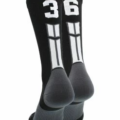 Buy โญ MadSportsStuff Black Player ID Custom Number Crew ๐งฆ Socks For ๐ Basketball Lacrosse Volleyball Boys And ๐ง Girls ๐ 208 MadSportsStuff Black Player ID Custom Number Crew Socks For Basketball Lacrosse Volleyball Boys And Girls