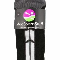 MadSportsStuff Black Player ID Custom Number Over The Calf Socks For Softball Baseball Football Boys And Girls