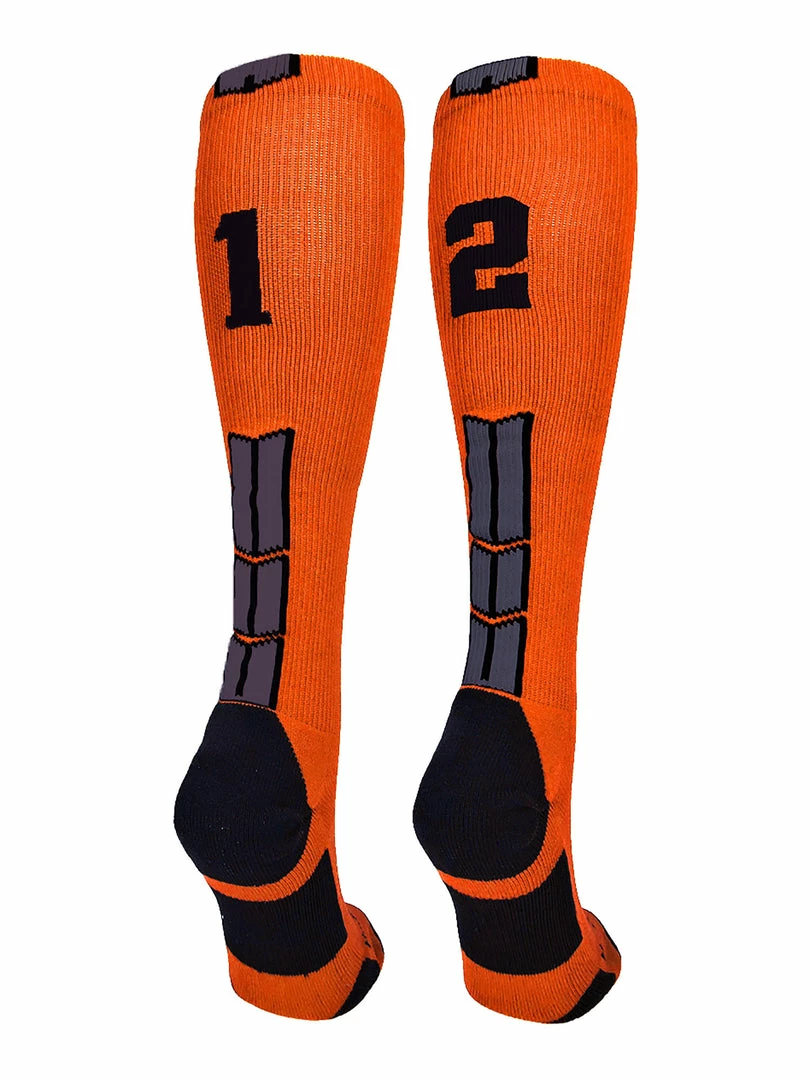 Deals โญ MadSportsStuff ๐ฅ Softball ๐งฆ Socks Orange And Black Player ID Custom Number Over The Calf ๐งฆ Socks For ๐ฅ Softball โพ Baseball Football Boys And ๐ง Girls ๐ 67 MadSportsStuff Softball Socks Orange And Black Player ID Custom Number Over The Calf Socks For Softball Baseball Football Boys And Girls
