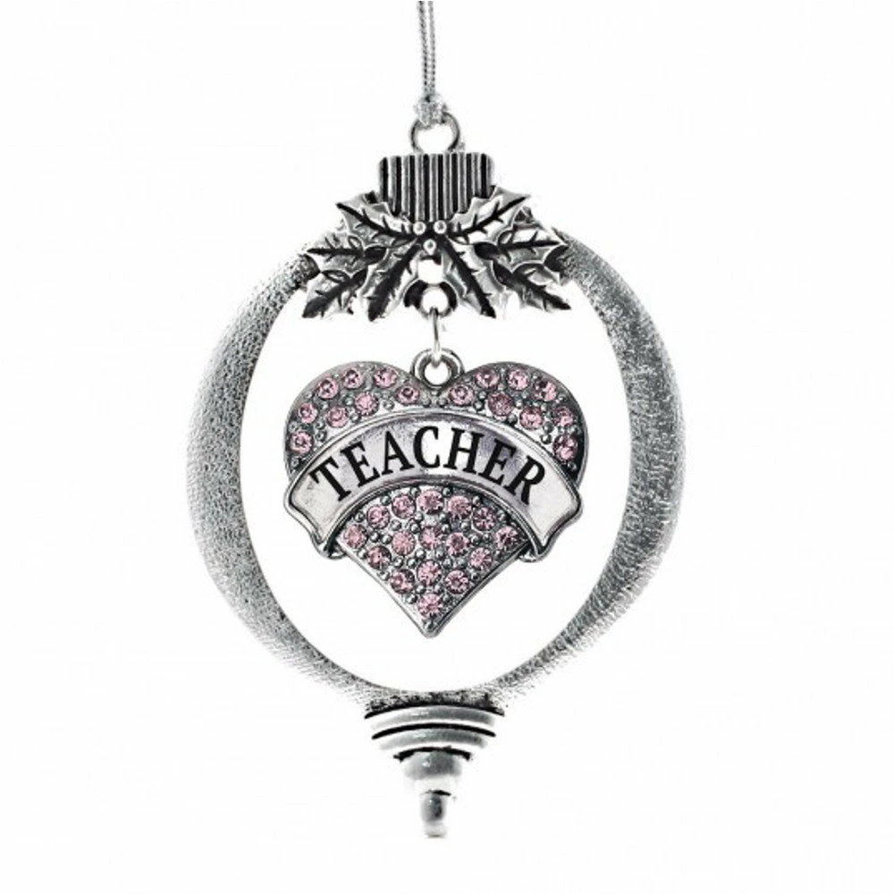 Best Pirce ๐ MadSportsStuff ๐ Christmas Ornament With Crystal Teacher Heart Charm ๐ฏ 1 MadSportsStuff Christmas Ornament With Crystal Teacher Heart Charm