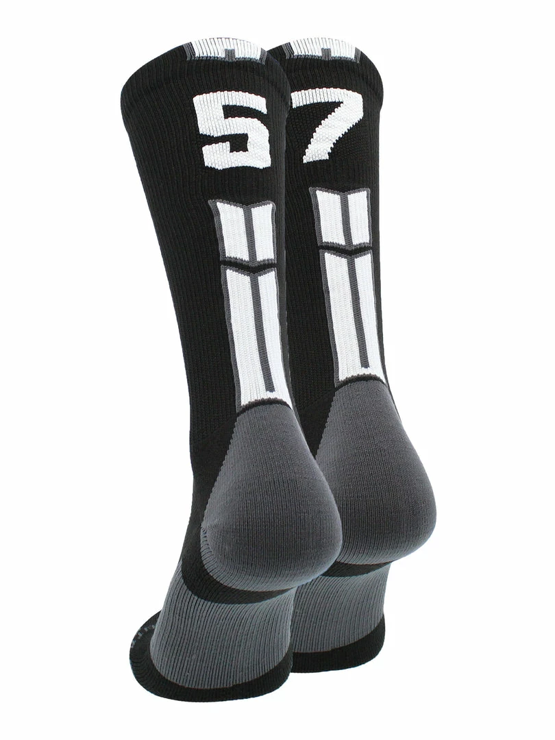 Outlet ๐งจ MadSportsStuff Black Player ID Custom Number Crew ๐งฆ Socks For ๐ Basketball Lacrosse Volleyball Boys And ๐ง Girls Volleyball ๐งฆ Socks ๐ฏ 22 MadSportsStuff Black Player ID Custom Number Crew Socks For Basketball Lacrosse Volleyball Boys And Girls Volleyball Socks