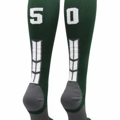 Best Pirce ๐ MadSportsStuff Dark Green Player ID Custom Number Over The Calf ๐งฆ Socks For ๐ฅ Softball โพ Baseball Football Boys And ๐ง Girls ๐ฅ Softball ๐งฆ Socks ๐คฉ 160 MadSportsStuff Dark Green Player ID Custom Number Over The Calf Socks For Softball Baseball Football Boys And Girls Softball Socks