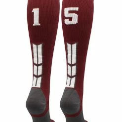 Best Sale ๐ MadSportsStuff ๐ฅ Softball ๐งฆ Socks Maroon Player ID Custom Number Over The Calf ๐งฆ Socks For ๐ฅ Softball โพ Baseball Football Boys And ๐ง Girls ๐คฉ 167 MadSportsStuff Softball Socks Maroon Player ID Custom Number Over The Calf Socks For Softball Baseball Football Boys And Girls