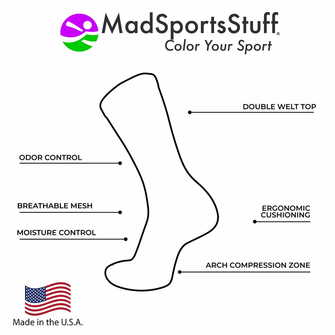 Promo ๐ MadSportsStuff Red And Black Player ID Custom Number Crew ๐งฆ Socks For ๐ Basketball Lacrosse Volleyball Boys And ๐ง Girls Volleyball ๐งฆ Socks โจ 4 MadSportsStuff Red And Black Player ID Custom Number Crew Socks For Basketball Lacrosse Volleyball Boys And Girls Volleyball Socks