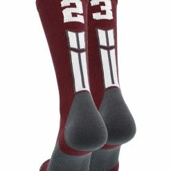 Best deal ๐คฉ MadSportsStuff Maroon Player ID Custom Number Crew ๐งฆ Socks For ๐ Basketball Lacrosse Volleyball Boys And ๐ง Girls ๐งจ 183 MadSportsStuff Maroon Player ID Custom Number Crew Socks For Basketball Lacrosse Volleyball Boys And Girls