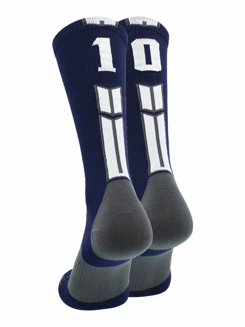 Coupon ๐งจ MadSportsStuff Volleyball ๐งฆ Socks Navy Player ID Custom Number Crew ๐งฆ Socks For ๐ Basketball Lacrosse Volleyball Boys And ๐ง Girls โ๏ธ 68 MadSportsStuff Volleyball Socks Navy Player ID Custom Number Crew Socks For Basketball Lacrosse Volleyball Boys And Girls