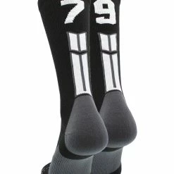 Buy โญ MadSportsStuff Black Player ID Custom Number Crew ๐งฆ Socks For ๐ Basketball Lacrosse Volleyball Boys And ๐ง Girls ๐ 154 MadSportsStuff Black Player ID Custom Number Crew Socks For Basketball Lacrosse Volleyball Boys And Girls