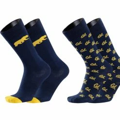 IQ All Schools TCK Brands University Monday & Tuesday 2-Pack Fine Gauge Cotton Crew Dress Socks