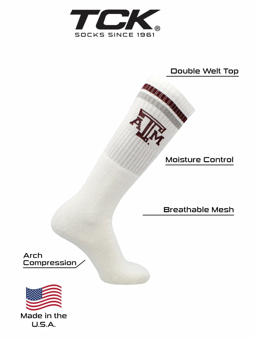 Cheap โญ TCK All Schools Texas A&M Aggies ๐งฆ Socks Throwback Tube ๐ 4 TCK All Schools Texas A&M Aggies Socks Throwback Tube