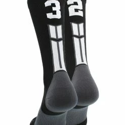 Buy โญ MadSportsStuff Black Player ID Custom Number Crew ๐งฆ Socks For ๐ Basketball Lacrosse Volleyball Boys And ๐ง Girls ๐ 201 MadSportsStuff Black Player ID Custom Number Crew Socks For Basketball Lacrosse Volleyball Boys And Girls