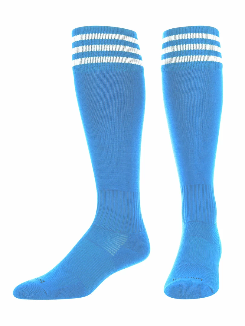 Top 10 ๐ TCK Soccer ๐งฆ Socks With Stripes- For Boys Or ๐ง Girls- Men Or ๐ฉ Women - Extra Cross-Stretch For Shin Guards ๐ 5 TCK Soccer Socks With Stripes- For Boys Or Girls- Men Or Women - Extra Cross-Stretch For Shin Guards