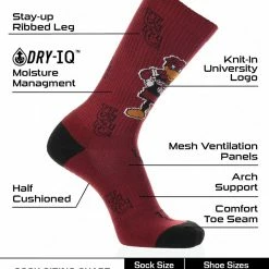 Outlet ๐ TCK All Schools South Carolina Gamecocks ๐งฆ Socks Crew Length Sock Mayhem โ 6 TCK All Schools South Carolina Gamecocks Socks Crew Length Sock Mayhem