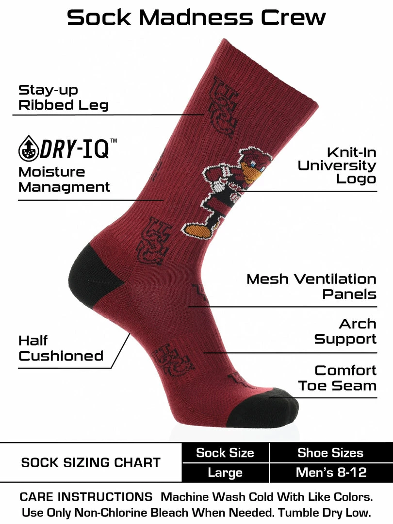 Outlet ๐ TCK All Schools South Carolina Gamecocks ๐งฆ Socks Crew Length Sock Mayhem โ 3 TCK All Schools South Carolina Gamecocks Socks Crew Length Sock Mayhem