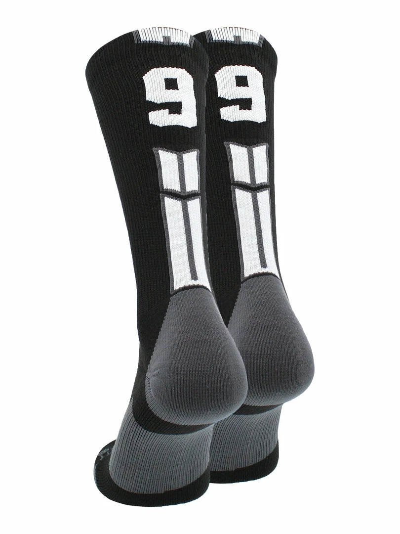 Outlet ๐งจ MadSportsStuff Black Player ID Custom Number Crew ๐งฆ Socks For ๐ Basketball Lacrosse Volleyball Boys And ๐ง Girls Volleyball ๐งฆ Socks ๐ฏ 105 MadSportsStuff Black Player ID Custom Number Crew Socks For Basketball Lacrosse Volleyball Boys And Girls Volleyball Socks