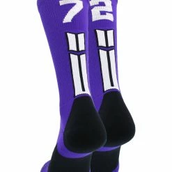 Brand new ๐ฅฐ MadSportsStuff Purple Player ID Custom Number Crew ๐งฆ Socks For ๐ Basketball Lacrosse Volleyball Boys And ๐ง Girls ๐ 111 MadSportsStuff Purple Player ID Custom Number Crew Socks For Basketball Lacrosse Volleyball Boys And Girls