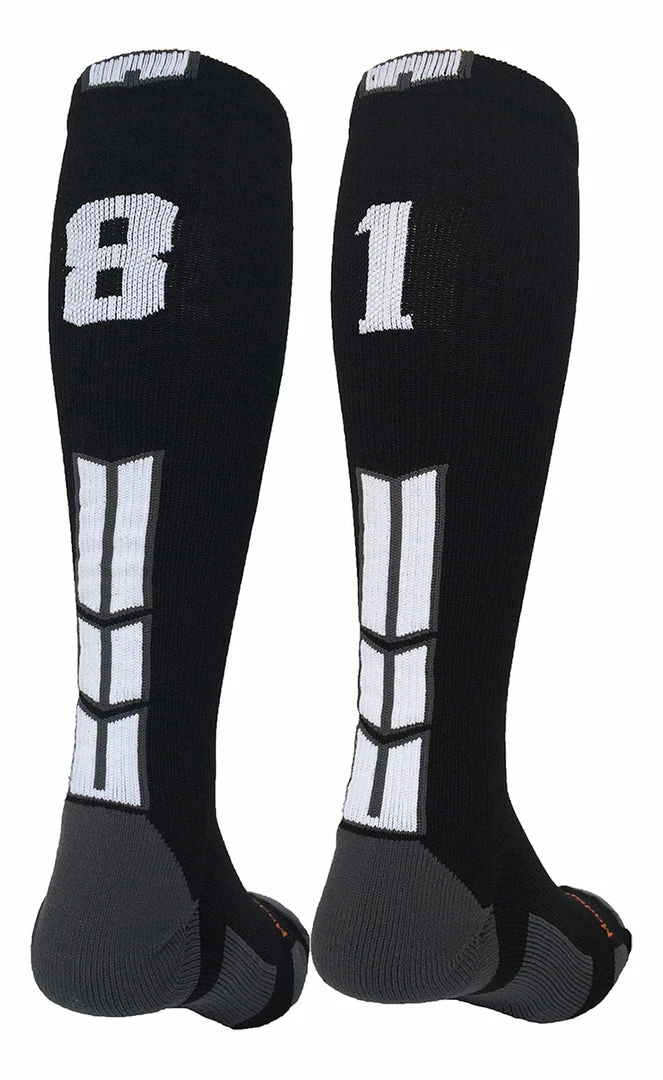 Outlet โ MadSportsStuff ๐ฅ Softball ๐งฆ Socks Black Player ID Custom Number Over The Calf ๐งฆ Socks For ๐ฅ Softball โพ Baseball Football Boys And ๐ง Girls ๐ 49 MadSportsStuff Softball Socks Black Player ID Custom Number Over The Calf Socks For Softball Baseball Football Boys And Girls