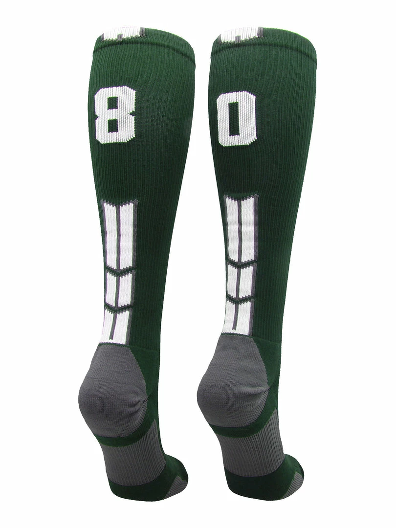 Best Pirce ๐ MadSportsStuff Dark Green Player ID Custom Number Over The Calf ๐งฆ Socks For ๐ฅ Softball โพ Baseball Football Boys And ๐ง Girls ๐ฅ Softball ๐งฆ Socks ๐คฉ 50 MadSportsStuff Dark Green Player ID Custom Number Over The Calf Socks For Softball Baseball Football Boys And Girls Softball Socks
