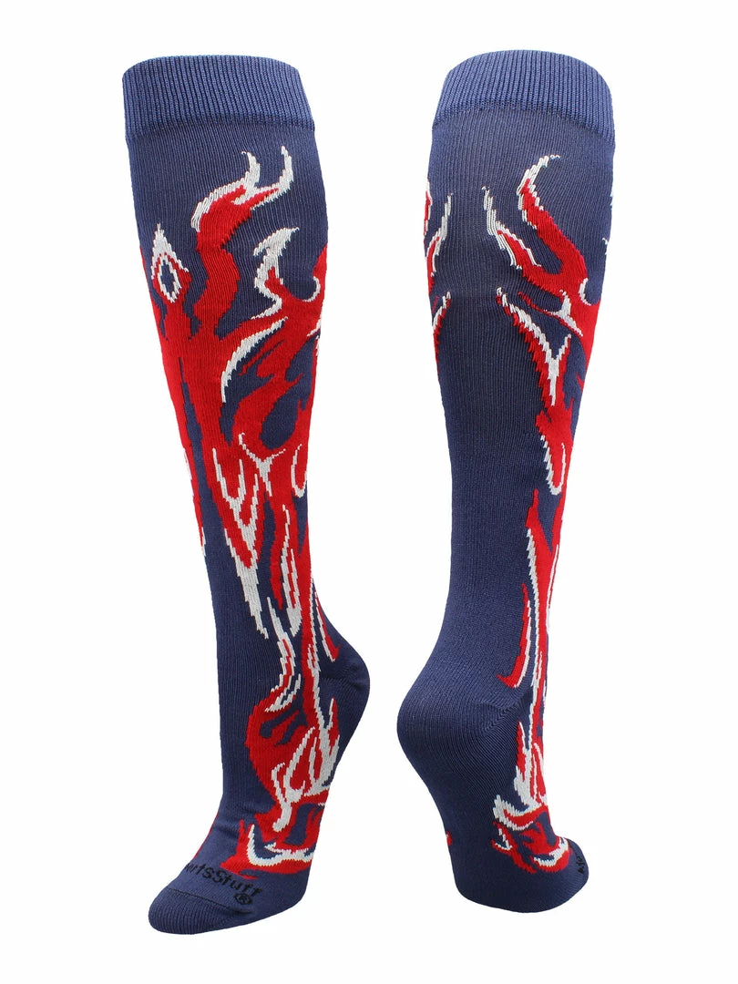 Brand new ๐ MadSportsStuff ๐ฅ Softball ๐งฆ Socks With Flames - For ๐ง Girls Or Boys ๐ฉ Women Or Men โพ Baseball ๐งฆ Socks โค๏ธ 11 MadSportsStuff Softball Socks With Flames - For Girls Or Boys Women Or Men Baseball Socks