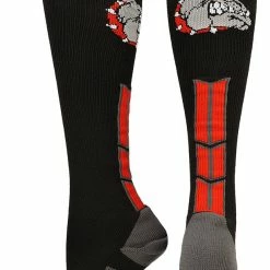 Wholesale 🌟 MadSportsStuff Bulldog Logo Over The Calf 🧦 Socks 💯 11 MadSportsStuff Bulldog Logo Over The Calf Socks