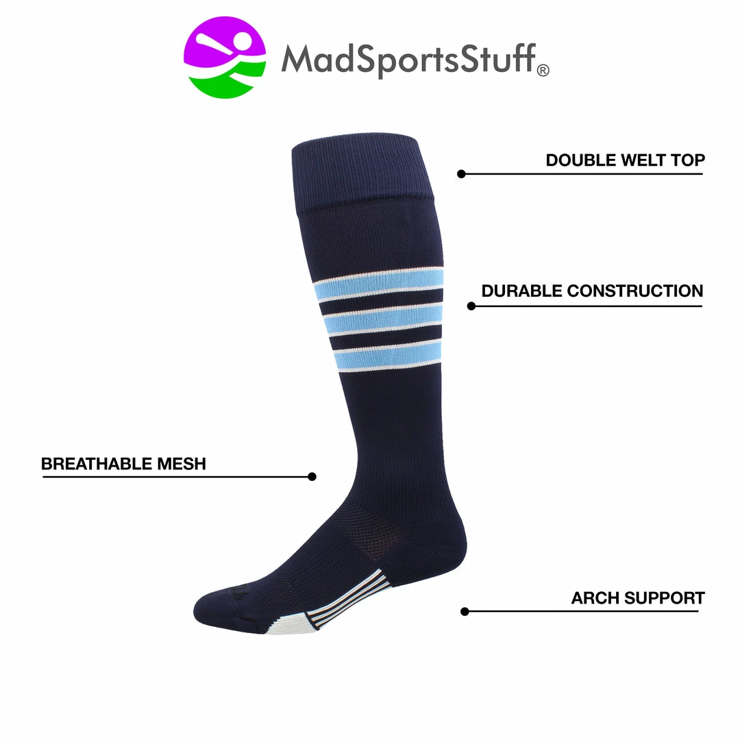 Cheap 𧨠MadSportsStuff Dugout 3 Stripe π₯ Softball 𧦠Socks (Multiple Colors) βοΈ 2 MadSportsStuff Dugout 3 Stripe Softball Socks (Multiple Colors)