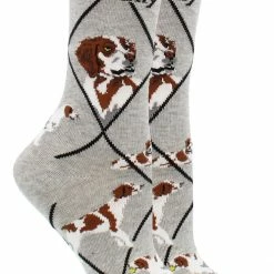 Buy ๐ WHD Brittany Spaniel ๐งฆ Socks For ๐ฉ Women Gift For ๐ถ Dog Lovers Crazy ๐งฆ Socks - Crew ๐ฅ 7 WHD Brittany Spaniel Socks For Women Gift For Dog Lovers Crazy Socks - Crew