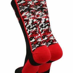TCK All Schools Nebraska Cornhuskers Socks Digital Camo Crew