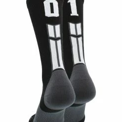 Buy โญ MadSportsStuff Black Player ID Custom Number Crew ๐งฆ Socks For ๐ Basketball Lacrosse Volleyball Boys And ๐ง Girls ๐ 181 MadSportsStuff Black Player ID Custom Number Crew Socks For Basketball Lacrosse Volleyball Boys And Girls