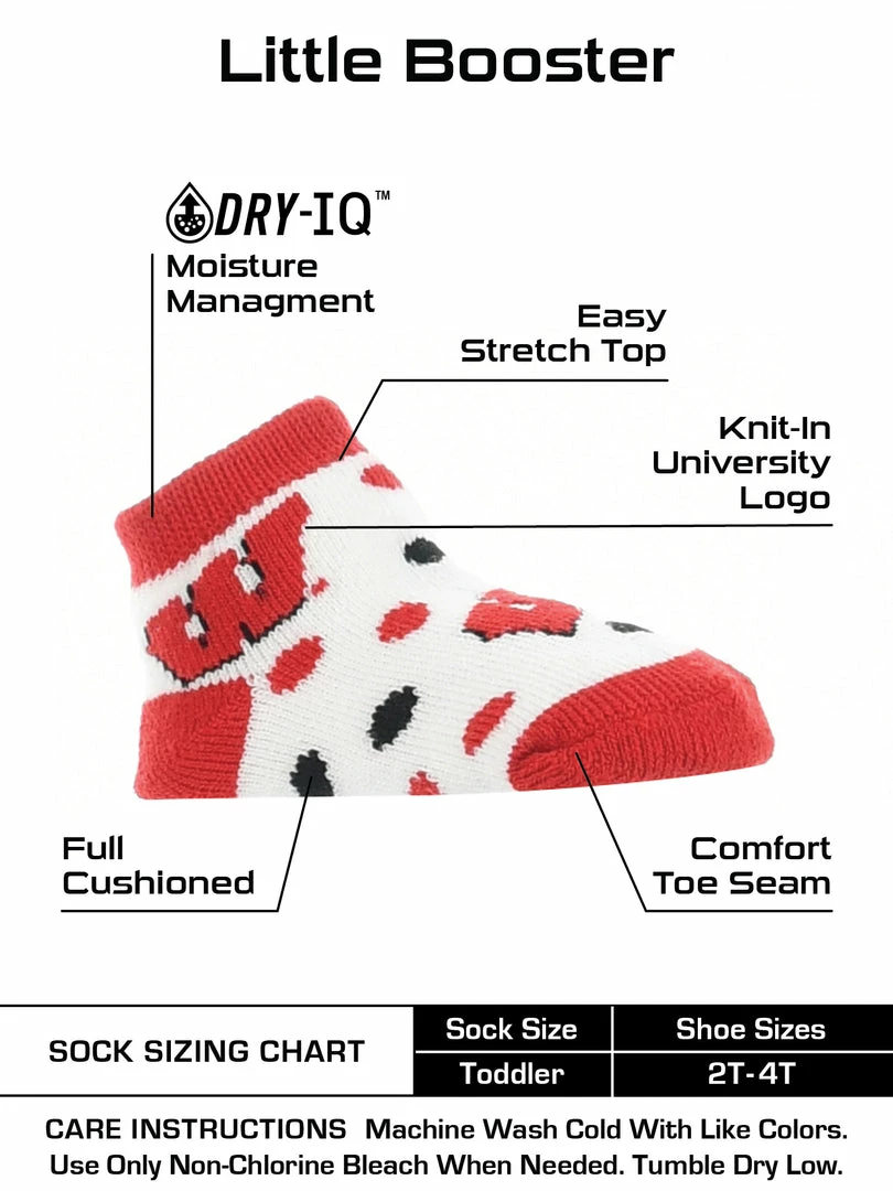 Buy ๐งจ TCK Wisconsin Badgers Toddler ๐งฆ Socks Low Cut Little Fan All Schools ๐ 3 TCK Wisconsin Badgers Toddler Socks Low Cut Little Fan All Schools
