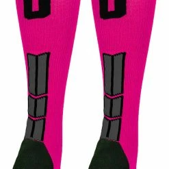 Best Sale ๐ MadSportsStuff โพ Baseball ๐งฆ Socks Neon Pink And Black Player ID Custom Number Over The Calf ๐งฆ Socks For ๐ฅ Softball โพ Baseball Football Boys And ๐ง Girls โจ 112 MadSportsStuff Baseball Socks Neon Pink And Black Player ID Custom Number Over The Calf Socks For Softball Baseball Football Boys And Girls