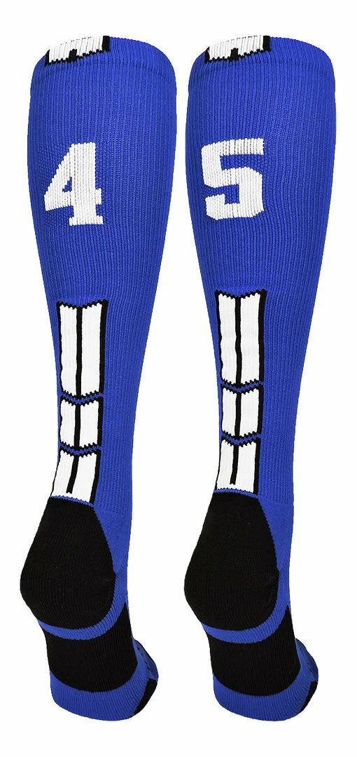 Wholesale ๐ MadSportsStuff โพ Baseball ๐งฆ Socks Royal Player ID Custom Number Over The Calf ๐งฆ Socks For ๐ฅ Softball โพ Baseball Football Boys And ๐ง Girls ๐ 85 MadSportsStuff Baseball Socks Royal Player ID Custom Number Over The Calf Socks For Softball Baseball Football Boys And Girls