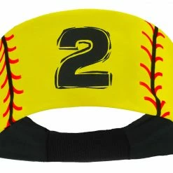 MadSportsStuff Softball Headband For Girls With Jersey Number (numbers 00-39) Headbands