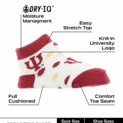 New ๐ TCK Indiana Hoosiers Toddler ๐งฆ Socks Low Cut Little Fan ๐ 6 TCK Indiana Hoosiers Toddler Socks Low Cut Little Fan
