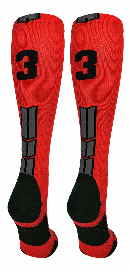 Wholesale π₯° MadSportsStuff βΎ Baseball 𧦠Socks Red And Black Player ID Custom Number Over The Calf 𧦠Socks For π₯ Softball βΎ Baseball Football Boys And π§ Girls π 97 MadSportsStuff Baseball Socks Red And Black Player ID Custom Number Over The Calf Socks For Softball Baseball Football Boys And Girls