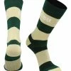 TCK CSU Colorado State Rams Socks Game Day Striped Crew Socks All Schools