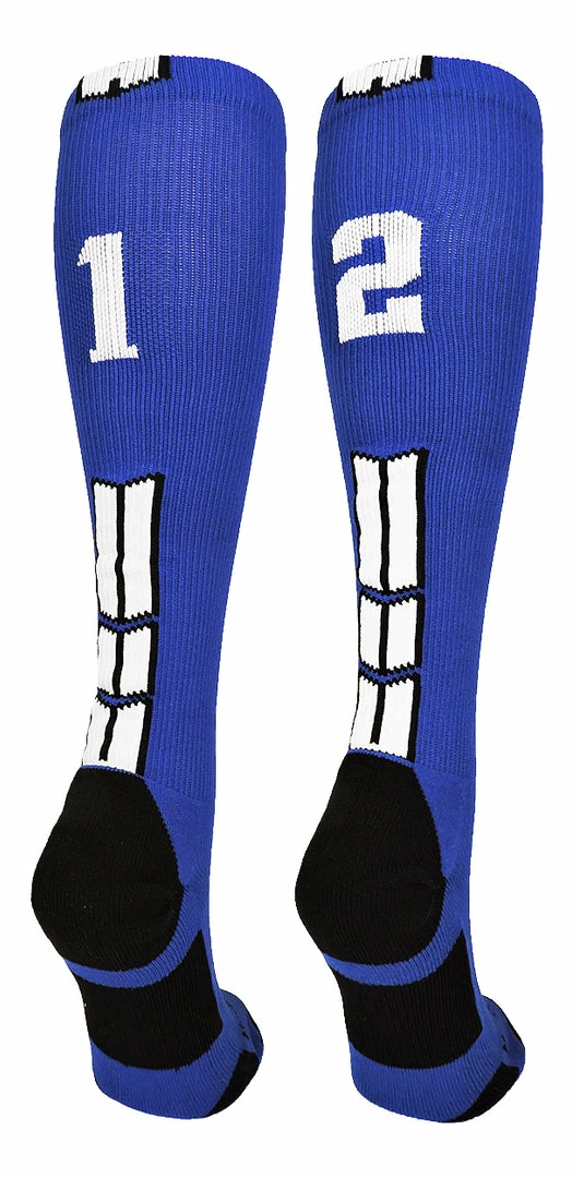 Wholesale ๐ MadSportsStuff โพ Baseball ๐งฆ Socks Royal Player ID Custom Number Over The Calf ๐งฆ Socks For ๐ฅ Softball โพ Baseball Football Boys And ๐ง Girls ๐ 67 MadSportsStuff Baseball Socks Royal Player ID Custom Number Over The Calf Socks For Softball Baseball Football Boys And Girls