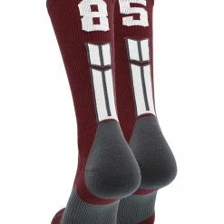 Best deal ๐คฉ MadSportsStuff Maroon Player ID Custom Number Crew ๐งฆ Socks For ๐ Basketball Lacrosse Volleyball Boys And ๐ง Girls ๐งจ 148 MadSportsStuff Maroon Player ID Custom Number Crew Socks For Basketball Lacrosse Volleyball Boys And Girls