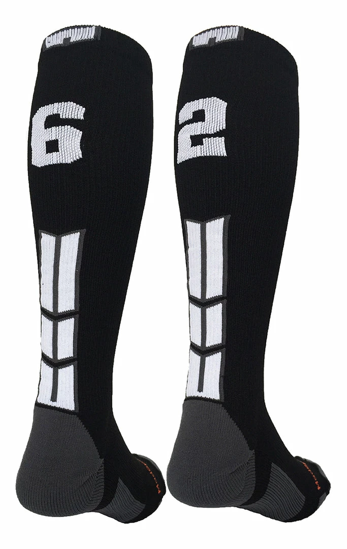Outlet โ MadSportsStuff ๐ฅ Softball ๐งฆ Socks Black Player ID Custom Number Over The Calf ๐งฆ Socks For ๐ฅ Softball โพ Baseball Football Boys And ๐ง Girls ๐ 18 MadSportsStuff Softball Socks Black Player ID Custom Number Over The Calf Socks For Softball Baseball Football Boys And Girls