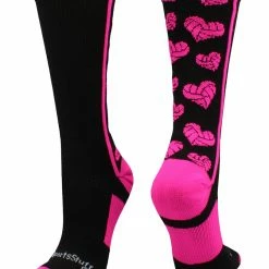 MadSportsStuff Volleyball Socks Crazy Love Volleyball Hearts Crew Socks