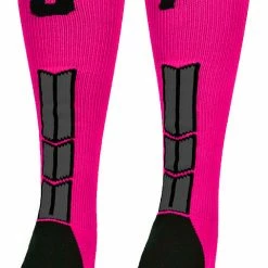 Discount ๐ฅ MadSportsStuff Neon Pink And Black Player ID Custom Number Over The Calf ๐งฆ Socks For ๐ฅ Softball โพ Baseball Football Boys And ๐ง Girls โพ Baseball ๐งฆ Socks ๐ 128 MadSportsStuff Neon Pink And Black Player ID Custom Number Over The Calf Socks For Softball Baseball Football Boys And Girls Baseball Socks