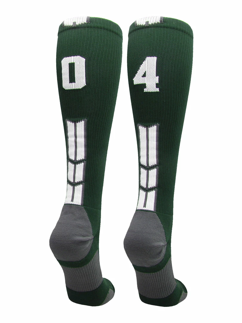 Best Pirce ๐ MadSportsStuff Dark Green Player ID Custom Number Over The Calf ๐งฆ Socks For ๐ฅ Softball โพ Baseball Football Boys And ๐ง Girls ๐ฅ Softball ๐งฆ Socks ๐คฉ 75 MadSportsStuff Dark Green Player ID Custom Number Over The Calf Socks For Softball Baseball Football Boys And Girls Softball Socks