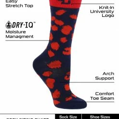 Flash Sale ๐ TCK All Schools Dayton Flyers ๐งฆ Socks ๐ฉ Womens Savage Crew ๐งฆ Socks ๐ 7 TCK All Schools Dayton Flyers Socks Womens Savage Crew Socks