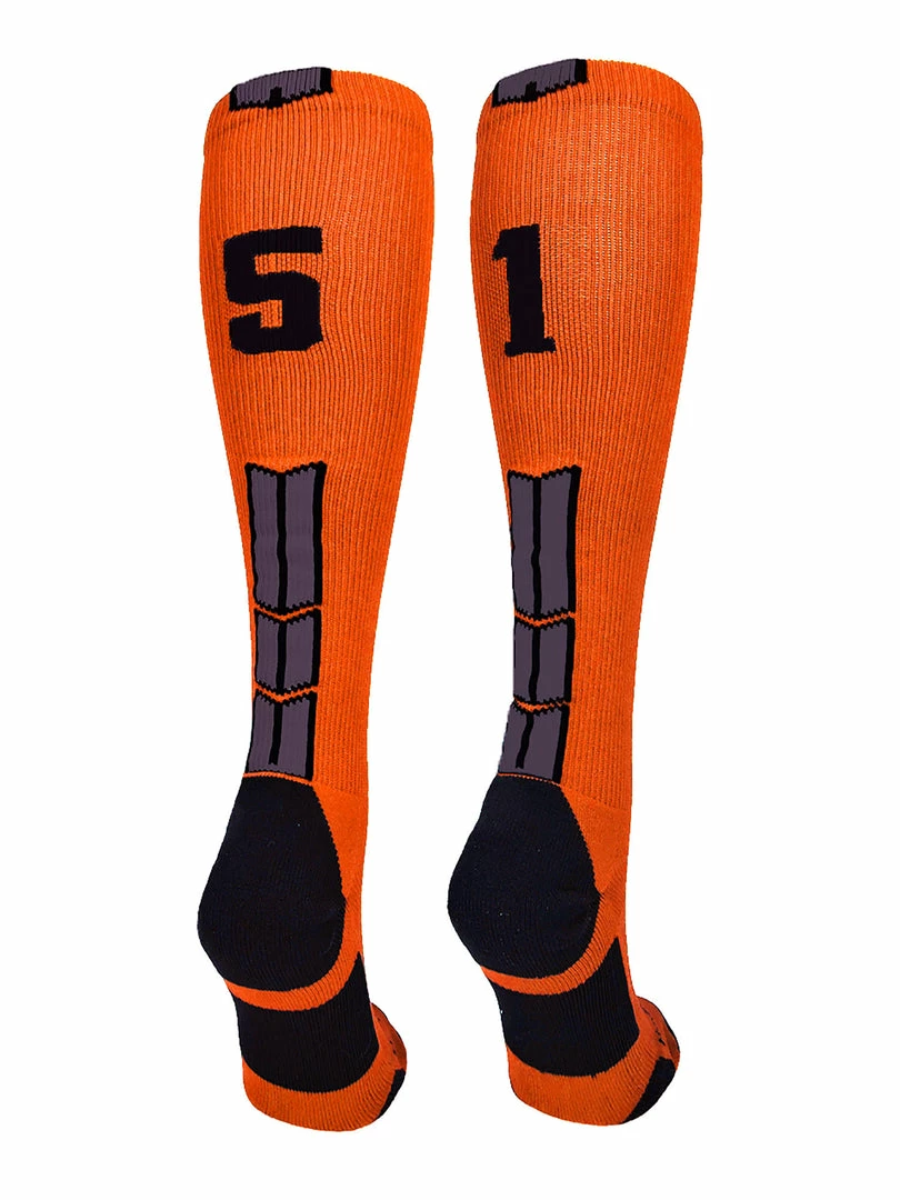 Deals โญ MadSportsStuff ๐ฅ Softball ๐งฆ Socks Orange And Black Player ID Custom Number Over The Calf ๐งฆ Socks For ๐ฅ Softball โพ Baseball Football Boys And ๐ง Girls ๐ 30 MadSportsStuff Softball Socks Orange And Black Player ID Custom Number Over The Calf Socks For Softball Baseball Football Boys And Girls